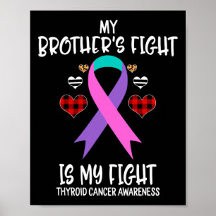 Cancer Awareness Min bror kämpar mot är min kamp S Poster