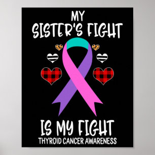 Cancer Awareness Min syster kämpar mot mig Poster