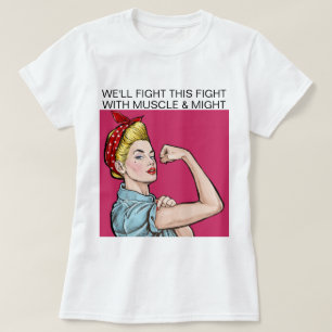 Cancer Awareness Muskeln och kan c SRF Tee Shirt