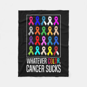Cancer Awareness Shirts-spelar ingen roll Färg Can Fleecefilt