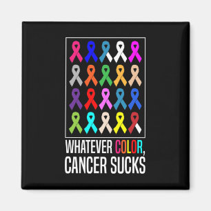 Cancer Awareness Shirts-spelar ingen roll Färg Can Magnet