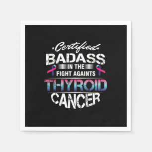 Cancer Awareness Survivor Auktoriserad Badass Thyr Pappersservett