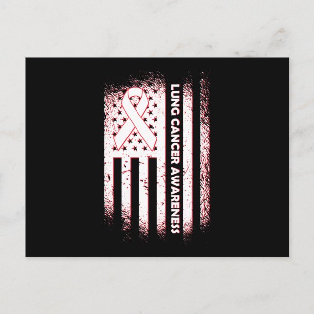 Cancer Awareness Survivor Lung Cancer Awareness Fi Vykort (Framsida)