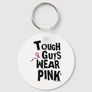 Cancer Awareness Tuff Killar Bära Rosa 2 Nyckelring