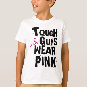 Cancer Awareness Tuff Killar Bära Rosa 2 T Shirt
