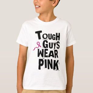 Cancer Awareness Tuff Killar Bära Rosa 2 T Shirt