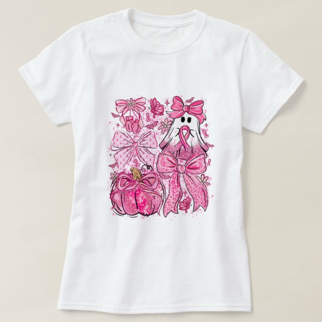 Cancer Awareness Vi Bäras Rosa T Shirt (Design framsida)