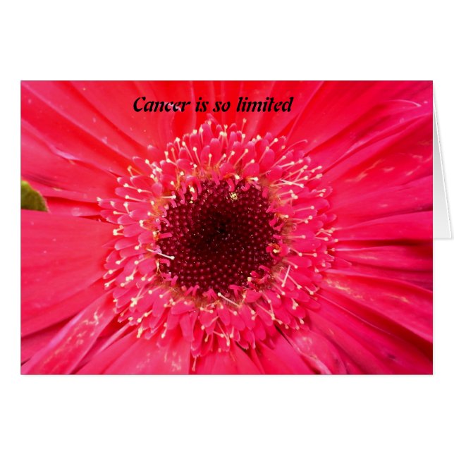 Cancer begränsas så hälsningskort (Framsidan Horizontal)