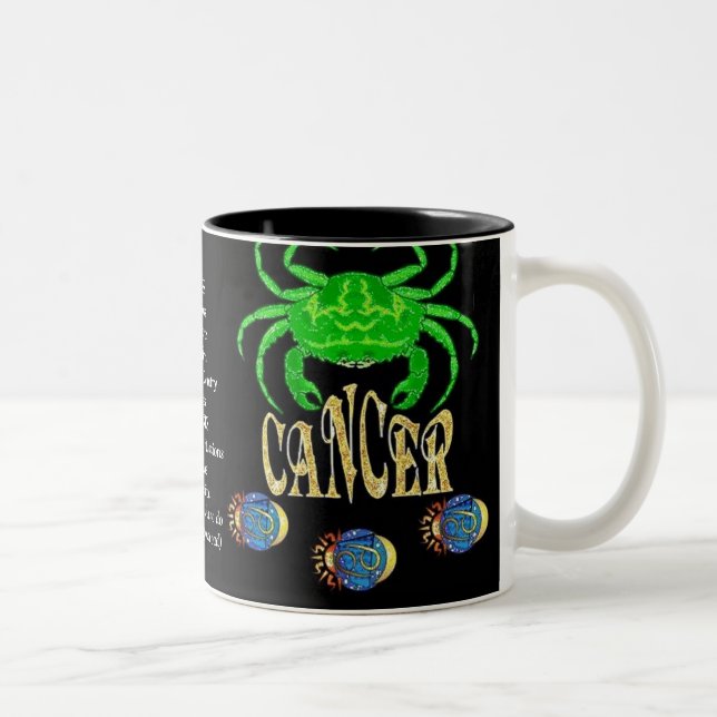 Cancer Birth Sign Zodiac Mugg (Höger)