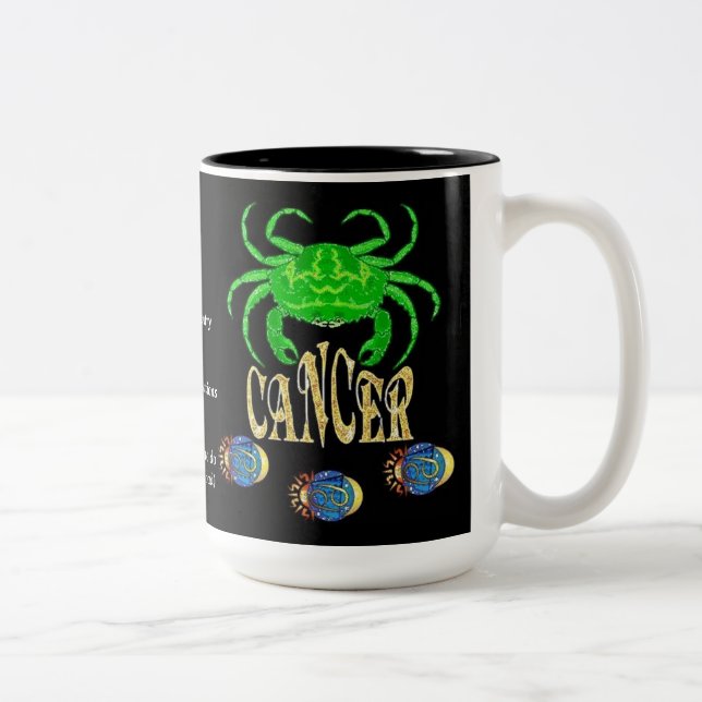 Cancer Birth Sign Zodiac Mugg (Höger)