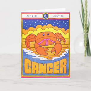 Cancer Boktryckarkort Kort