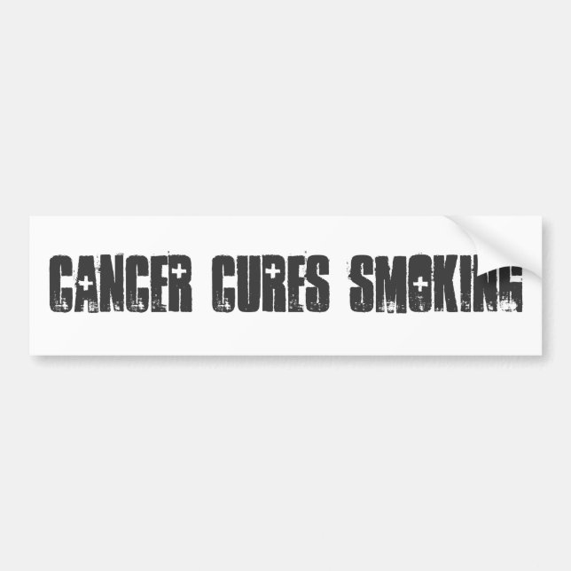 Cancer botar rökning bildekal (Framsidan)