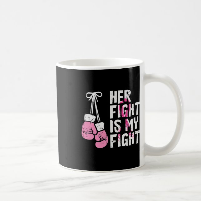 Cancer Boxing älskar hennes kamp Mina kvinnor Mana Kaffemugg (Höger)