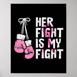 Cancer Boxing älskar hennes kamp Mina kvinnor Mana Poster