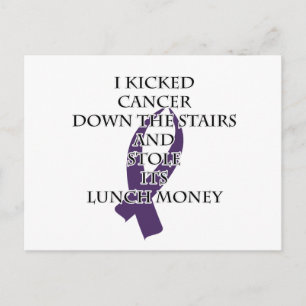Cancer Bully (Lila Ribbon) Vykort
