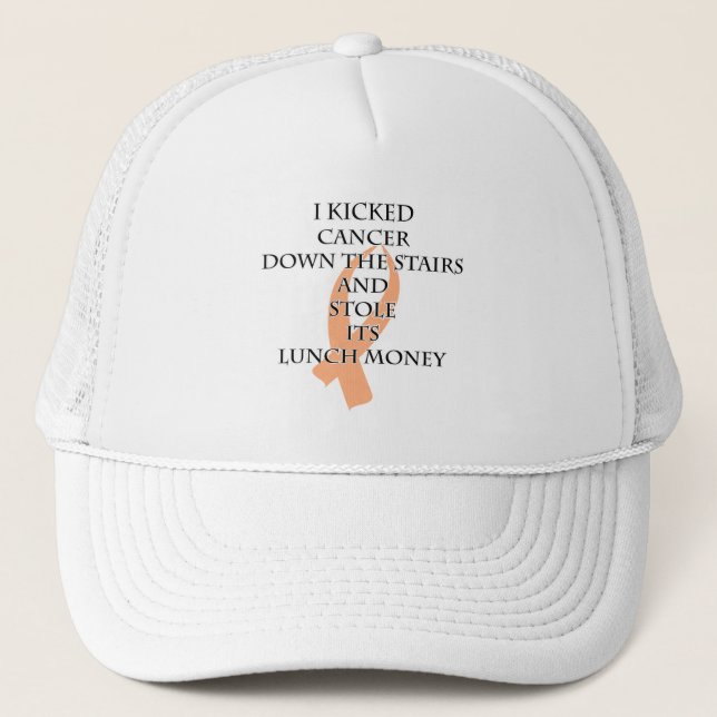 Cancer Bully (Peach Ribbon) Truckerkeps (Framsida)