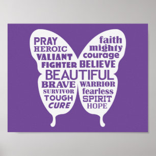 CANCER BUTTERFLY - UPPMUNTRA Poster