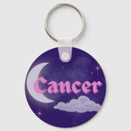 Cancer Celestial Aesthetic Dreamy Måne Cloud Stars Nyckelring