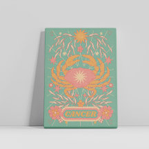 Cancer Celestial Zodiac Pastel Dreams Wall Arts