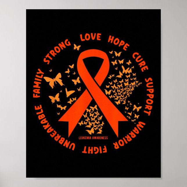 Cancer Clothing - Leukemi Awareness Poster (Framsidan)