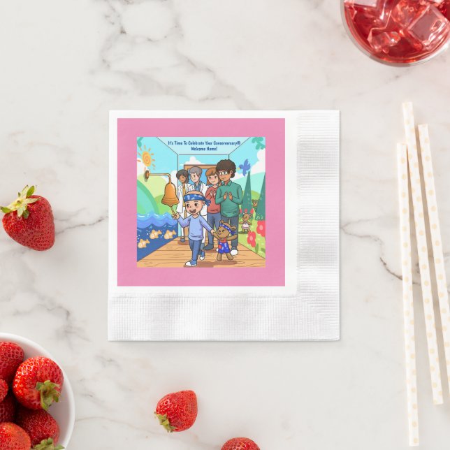 Cancer Cocktail Party Napkins-årsdag Pappersservett (Insitu)