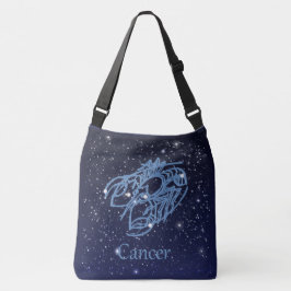 Cancer Constellation and Zodiac Sign med stjärnor Axelväska