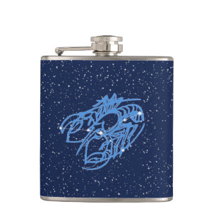 Cancer Constellation and Zodiac Sign med stjärnor Fickplunta