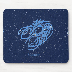 Cancer Constellation and Zodiac Sign med stjärnor Musmatta