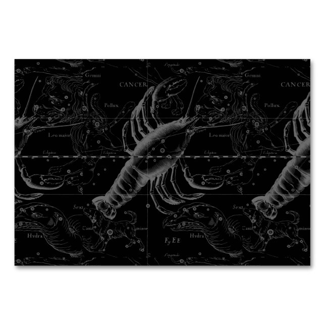 Cancer Constellation Hevelius 1690 Decor Bordsnummer (Framsidan)