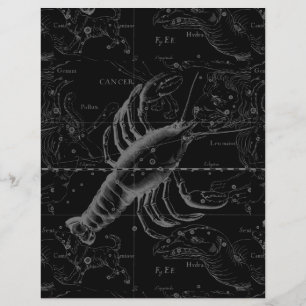 Cancer Constellation Hevelius 1690 Decor Reklamblad