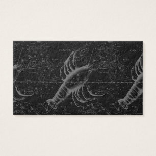 Cancer Constellation Hevelius 1690 Decor Visitkort