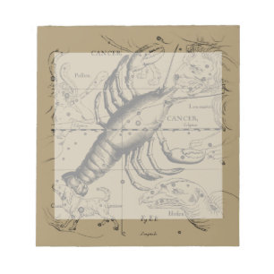 Cancer Constellation Hevelius 1690 Engaking Anteckningsblock