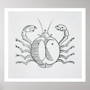 Cancer (Crab) är en illustration från "Poetic" Poster