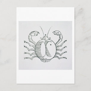 Cancer (Crab) är en illustration från "Poetic" Vykort