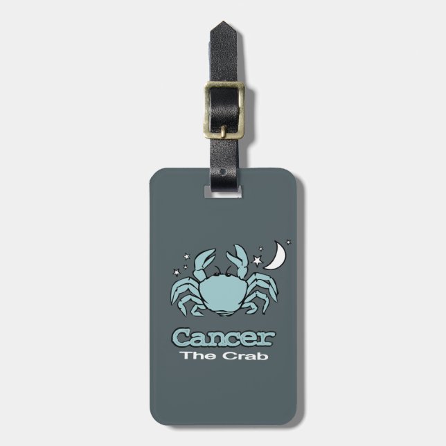 Cancer Crab horoscope ID-bagagetaggen Bagagebricka (Vertikal Framsida)