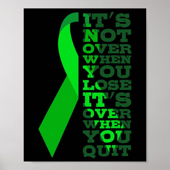 Cancer Det är inte över när du förlorar Det är öve Poster (Framsidan)
