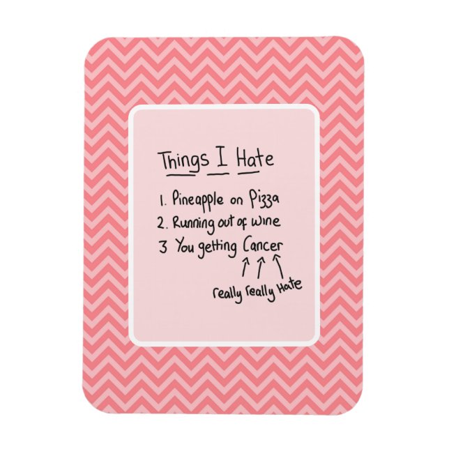 Cancer Diagnosis Light Humor Magnet (Vertikal)