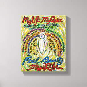 Cancer Dikt Angel Painting Wrapped Canvas Art