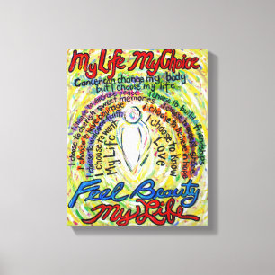 Cancer Dikt Angel Painting Wrapped Canvas Art