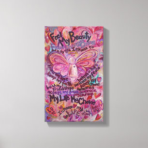 Cancer Dikt Angel Painting Wrapped Canvas Art