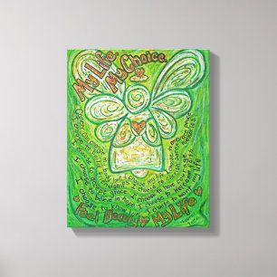 Cancer Dikt Angel Painting Wrapped Canvas Art