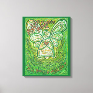 Cancer Dikt Angel Painting Wrapped Canvas Art