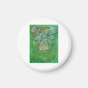 Cancer Dikt Grönt Angel Art Anpassningsbar Magnet