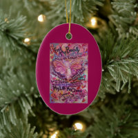 Cancer Dikt Rosa Angel Art Anpassningsbar Gift Orn