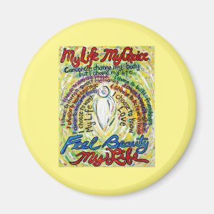 Cancer Dikt White Angel Art Anpassningsbar Magnet