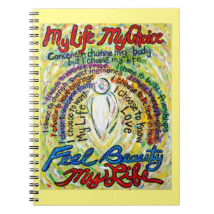 Cancer Dikt White Angel Art Journal bärbar dator Anteckningsbok