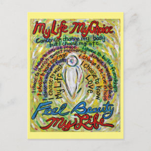 Cancer Dikt White Guardian Angel Art Postcards Vykort