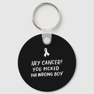 Cancer, du plockade fel pojkbarnkanin nyckelring