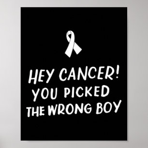 Cancer, du plockade fel pojkbarnkanin poster
