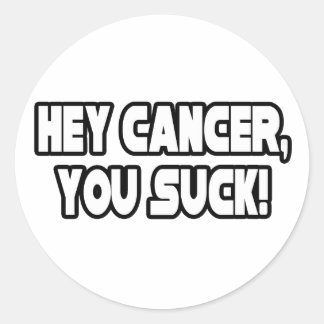 Cancer, du Suck Runt Klistermärke
